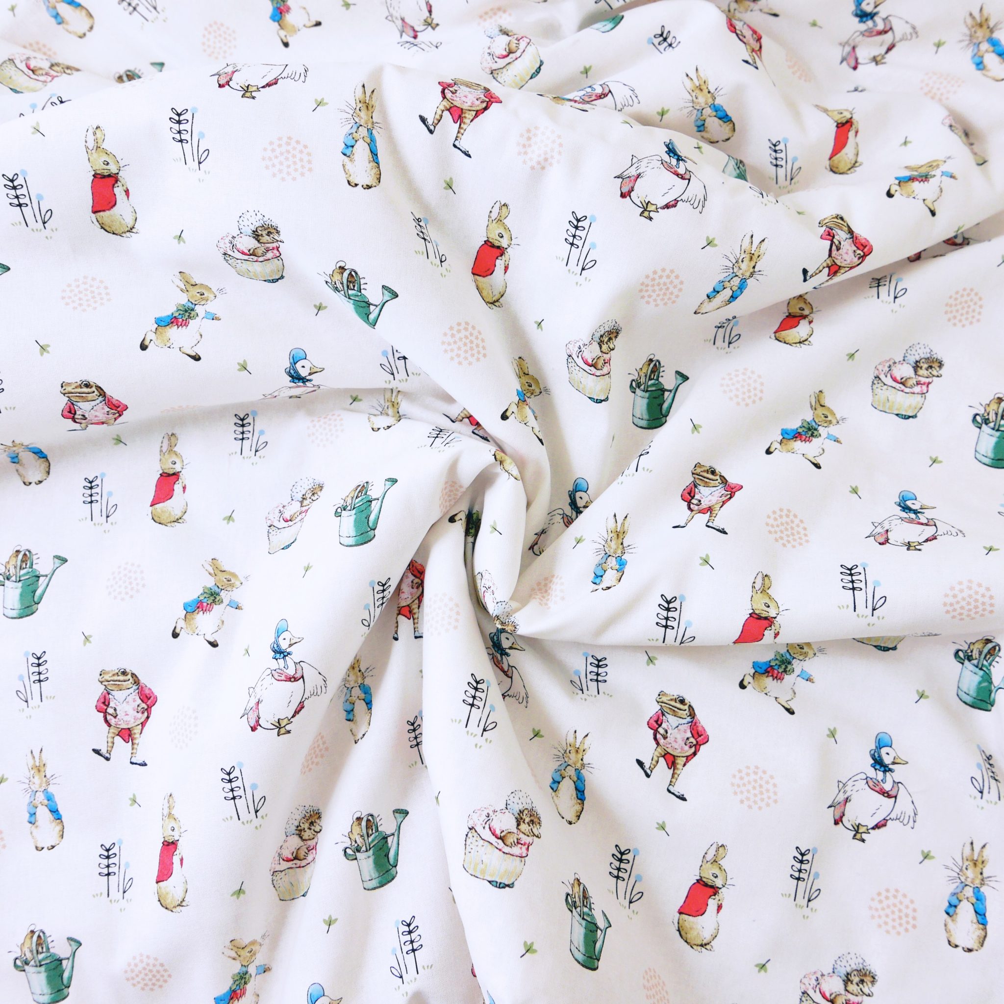 Peter Rabbit & Friends Beatrix Potter Cot Bed Blanket by Calico Clouds Calico Clouds
